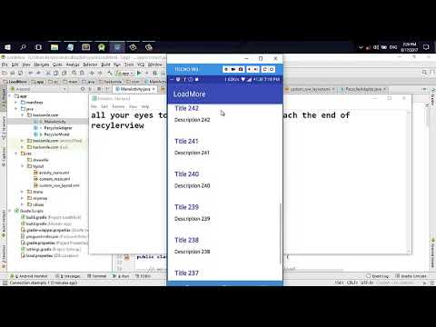 Endless Scrolling RecyclerView Tutorial for Android