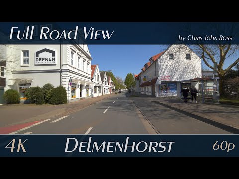 Delmenhorst, Germany: Burggrafendamm, Rudolf-Königer-Straße, Oldenburger Straße, Mühlenstraße - 4K
