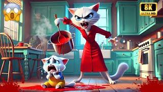 How Mother cat Abused kittens badly 😿 #ai #catvideos #cats #cutecat #aicatart