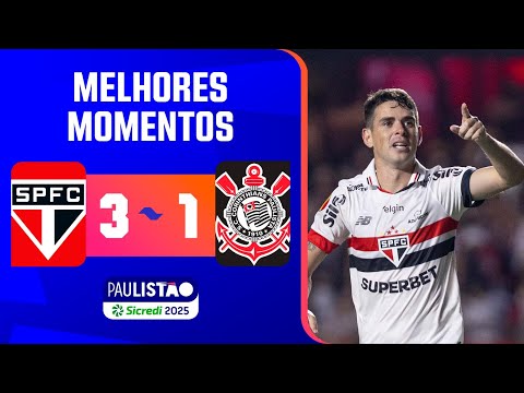 Gols e lances de São Paulo x Corinthians