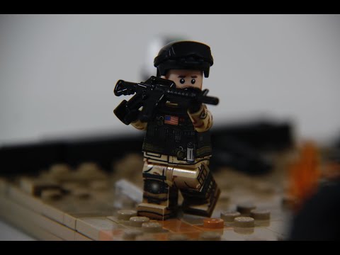 Lego Black Hawk Down - Super 6-1 Crash Site MOC