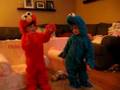 Elmo And Cookie Monster Dance
