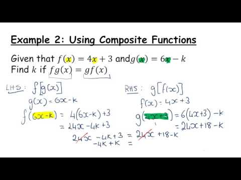 LCHL - Functions Revision  - Composite Functions
