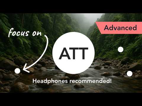 Attention Training Technique (ATT) in Metacognitive Therapy. (Advanced)