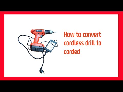 How to convert cordless drill to corded, Black & Decker