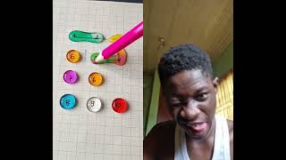 1,2,3,4,5, "6" 🤔?? #drawing #funny #games #shorts #subscribe 