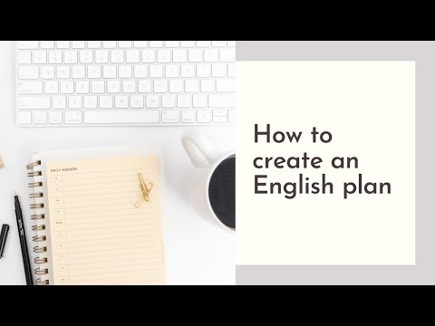 How to create an English study plan 🇬🇧