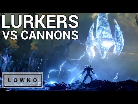 StarCraft 2: CANNON RUSH vs LURKER RUSH!