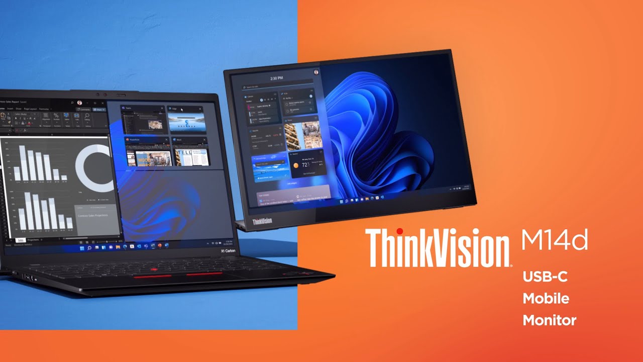【新品未開封】ThinkVision M14d LCD Monitor Lenovo ThinkVision M14d ab 206,67 € | Preisvergleich bei