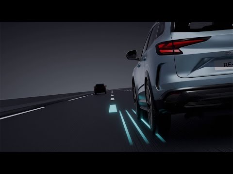 sistema de prevenção de transposição involuntária de faixa de rodagem - Espace full hybrid E-Tech - Renault