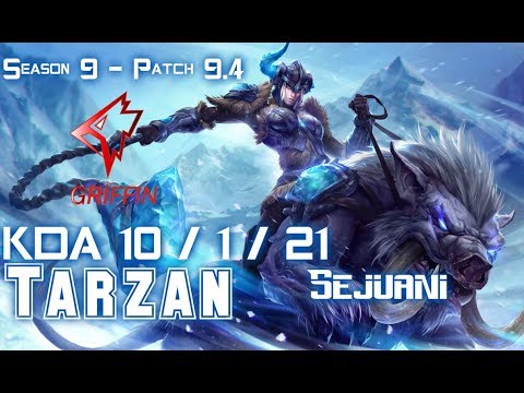 GRF Tarzan SEJUANI vs MASTER YI Jungle - Patch 9.4 KR Ranked