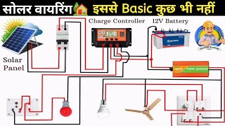 Solar Panel connection For Home with Inverter | सौर ऊर्जा |Solar Panel for Home | Electrical Roadmap