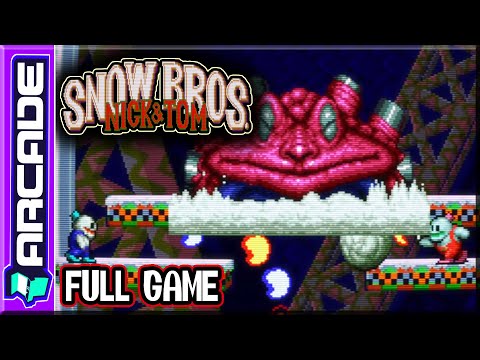 Snow Bros - Full Game 100% Walkthrough (Arcade)