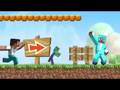 New Super Minecraft Bros. Wii Walkthrough #1 Video