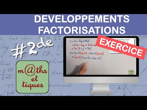 EXERCICE : Développer et factoriser (Bilan) - Seconde