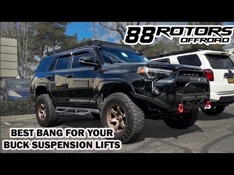 5TH GEN 4RUNNER AFFORDABLE BILSTEIN SUSPENSION LIFTS & C4 LO PRO WINCH BUMPER