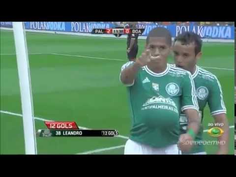 Gol de Leandro - Palmeiras 3 x 0 Boa Esporte - Premium Esportes