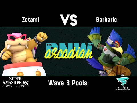 Zetami (Bowser Jr) vs. Barbaric (Falco) - Singles, Wave B - The Pacific Northwest Arcadian 2022