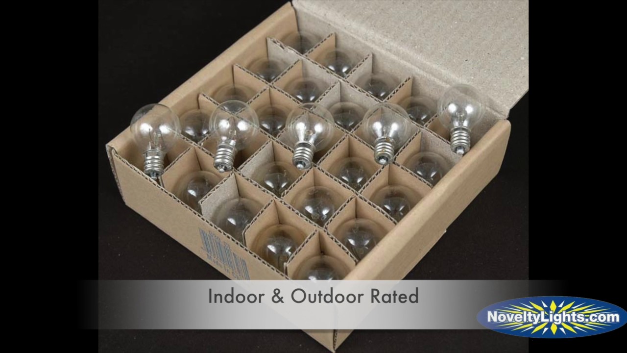 Clear G30 5 Watt Replacement Lamps Novelty Lights IncNovelty Lights