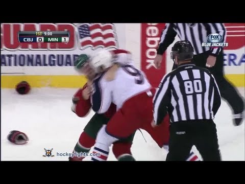 Colton Gillies vs Darroll Powe Jan 29, 2013