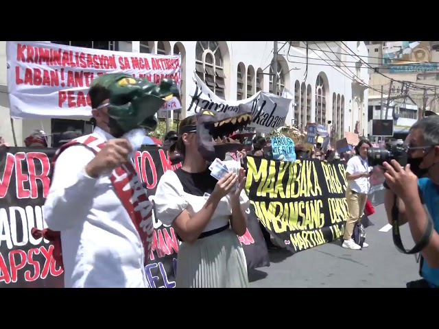 LOOK: Street protests on 50th year of Marcos’ Martial Law