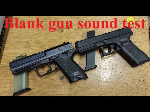 Blank gun vs live gun sound comparison