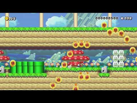 ダッシュ半自動 メダ ル8枚目!感 謝感激/　SpeedDash by α/SMM♪ - Super Mario Maker - No Commentary 1bv