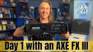 Video thumbnail for Unboxing An AXE FX III MK2 - Quick Start - First Impressions by Dave Webb Music
