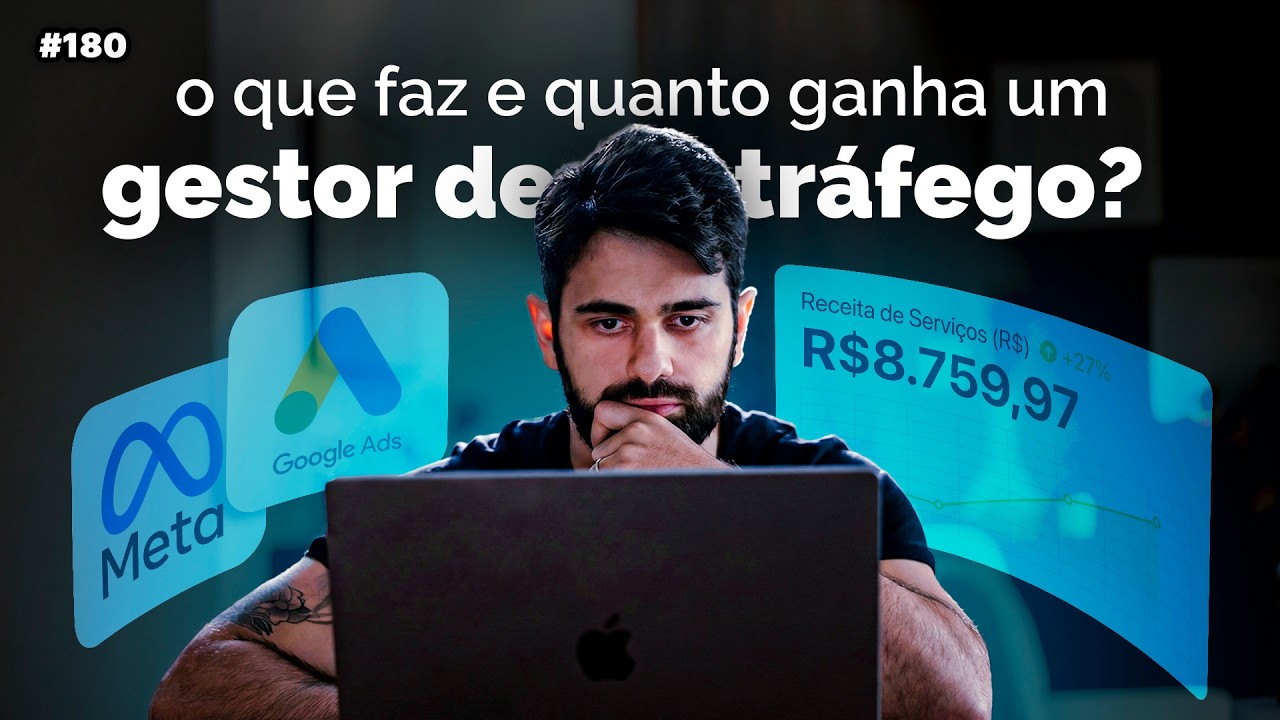 Gestor de Tráfego: o que faz, QUANTO GANHA e como se tornar um COMEÇANDO AGORA | Live #180