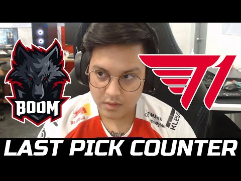 T1 VS BOOM GAME 1 - KARL LAST PICK HUSKAR MID COUNTER DPC SEA 2022