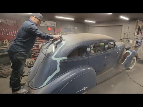 Body work + paint job on chopped 1936 Hudson Terraplane 🎨