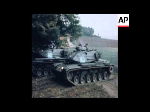 SYND 30 9 78 AMERICAN SOLDIERS AND TANKS PARTICIPATING IN NATO EXCERCISES