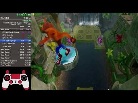 Crash 2 NST 100% speedrun in 1:41:46