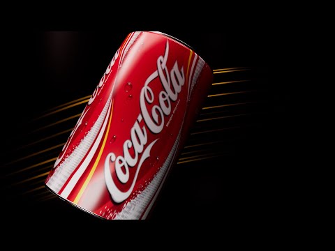 3D Product Packshot (Coke tin)