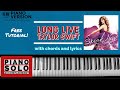 How to play LONG LIVE by Taylor Swift, FREE piano tutorial, with lyrics, chords and easy workarounds