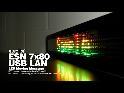 EUROLITE ESN 7x80 USB LAN LED-Laufschrift