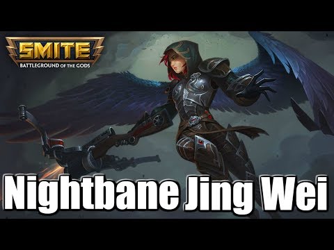 SMITE: New Jing Wei Skin - Nightbane Jing Wei - Abilities (Voice Pack Not Working)