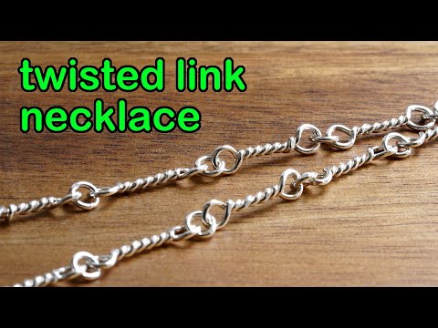 How to Make Twisted Link Necklace in Silver