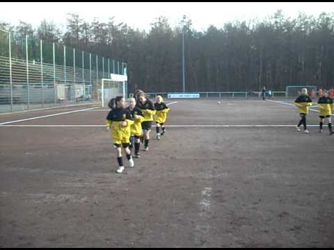 Warm up vor dem Spiel beim FSV Brühl