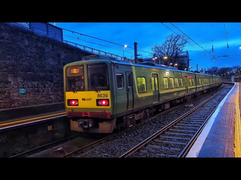 Irish Rail 8520 class Dart Train 8639 - Sandycove and Glasthule Station, Dublin.