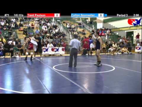 Sunkist Freestyle 74kg - Trent Paulson vs. Colt Sponseller