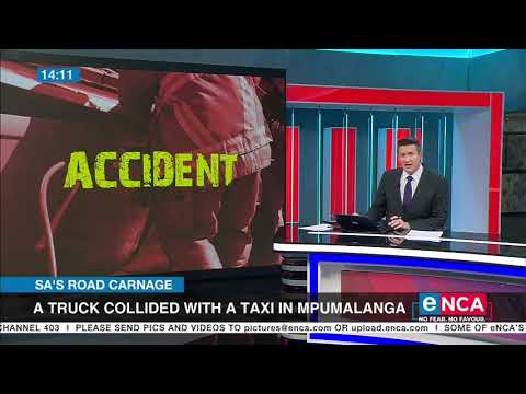 A truck collided with a taxi in Mpumalanga