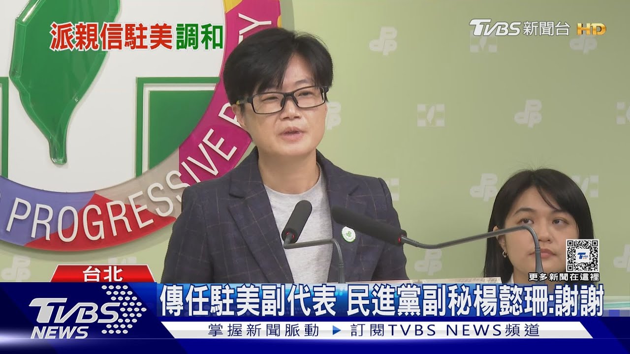 「賴龍親信」傳任駐美副代表 民進黨副秘楊懿珊未證實或否認