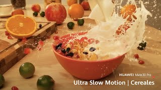 Huawei Mate 30 Pro | Ultra Slow Motion | Cereales anuncio