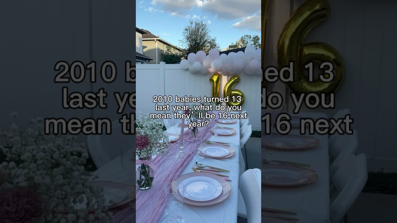 2010 babies next year!!💗💗#birthday #sweet16 #aesthetic #2010