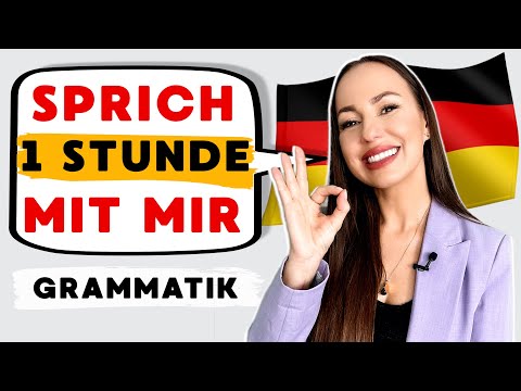 🗣️Sprich mit mir: 1 Stunde Grammatik lernen (verbessere deine Aussprache und deine Grammatik)