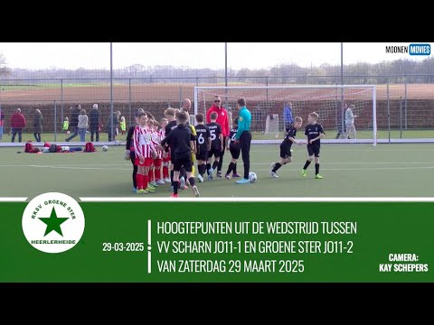 🔥 SCHITTERENDE DOELPUNTEN EN PUIK KEEPERSWERK BIJ VV SCHARN JO11 VS GROENE STER JO11