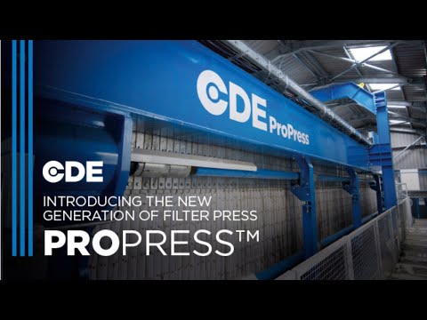 CDE ProPress™ - Introducing The New Generation of Filter Press