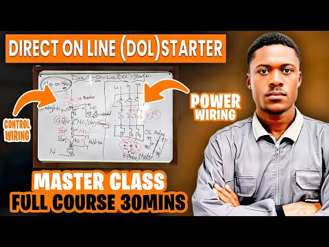 Direct Online Starter (DOL) Wiring Diagram: Power & Control Explained || dol starter wiring​