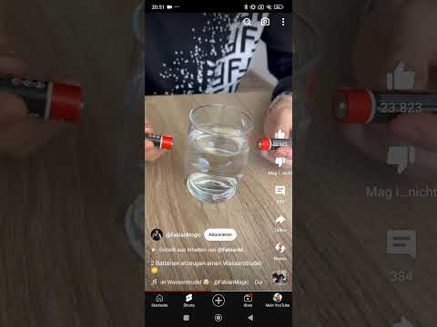 2 Batterie erzeuge ein Wasser sprudel